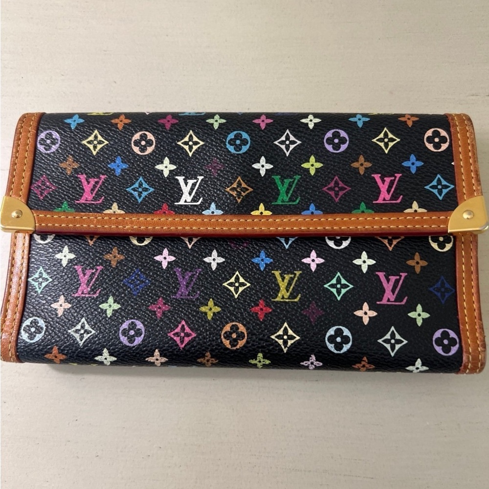 Louis Vuitton Black Murakami Wallet